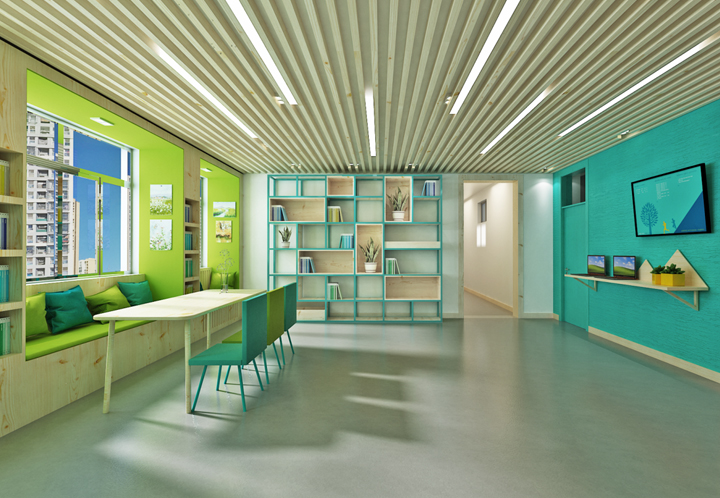 大峪中学阅读讨论空间环境设计 锦连环设计