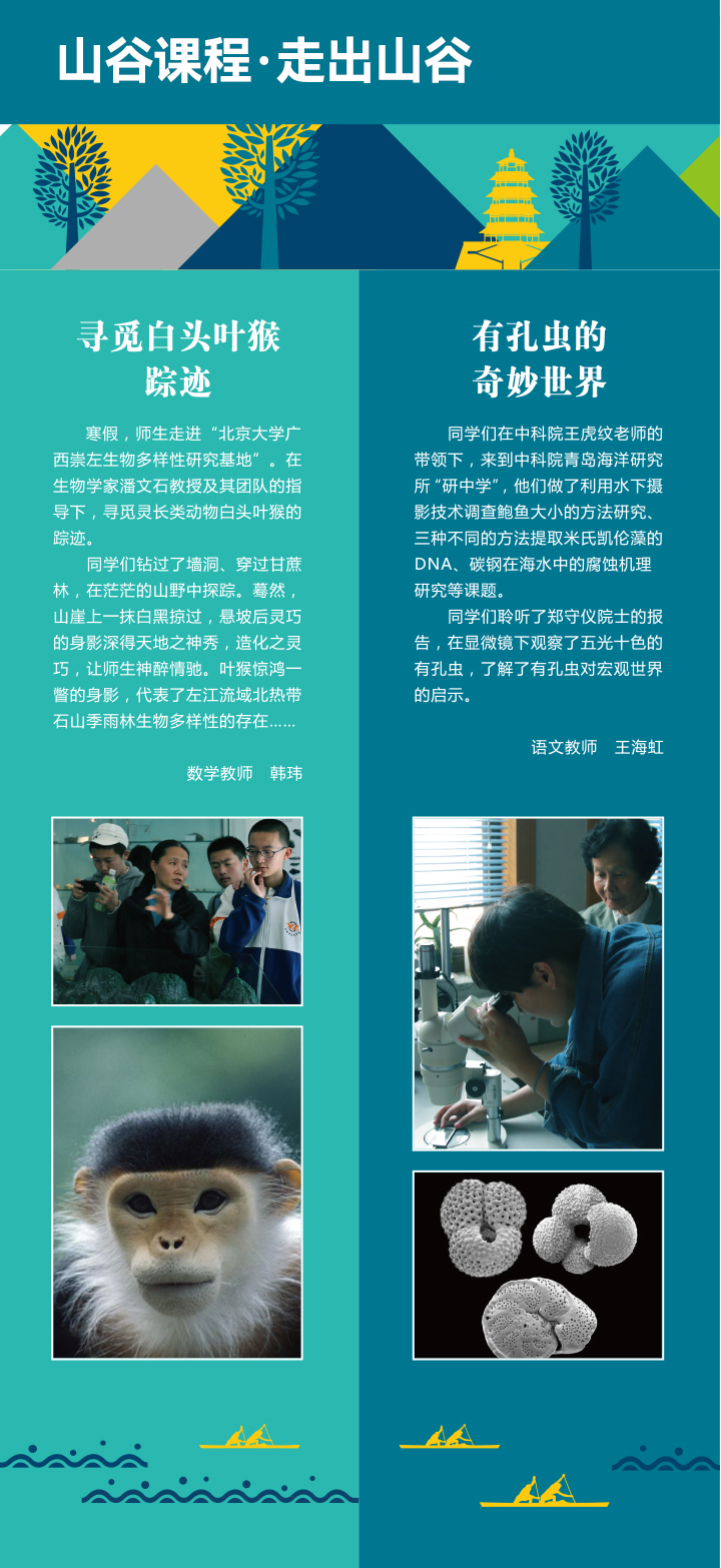 大峪中学山谷课程走出山谷介绍图二 锦连环设计