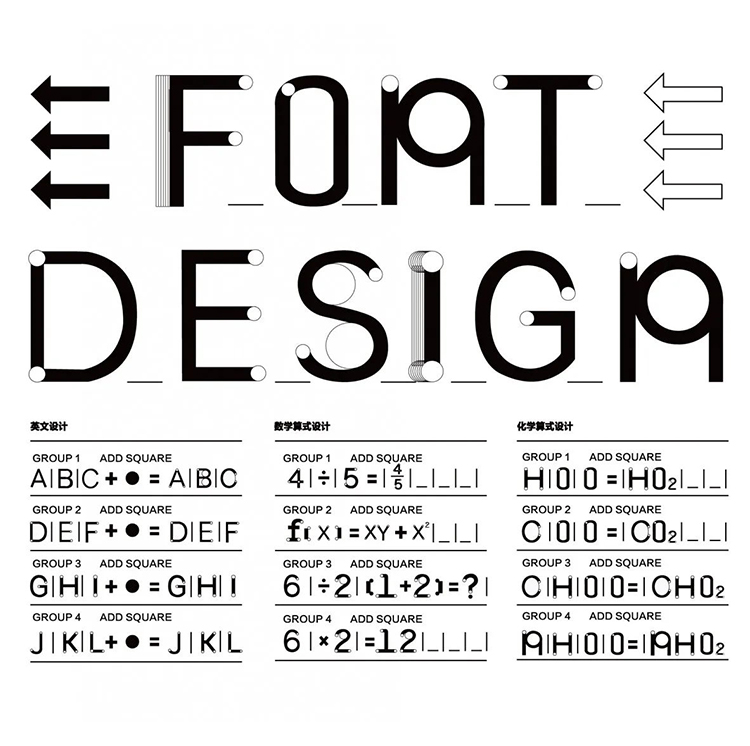 FONT DESIGN英文字体设计作品，云端毕业展设计鉴赏