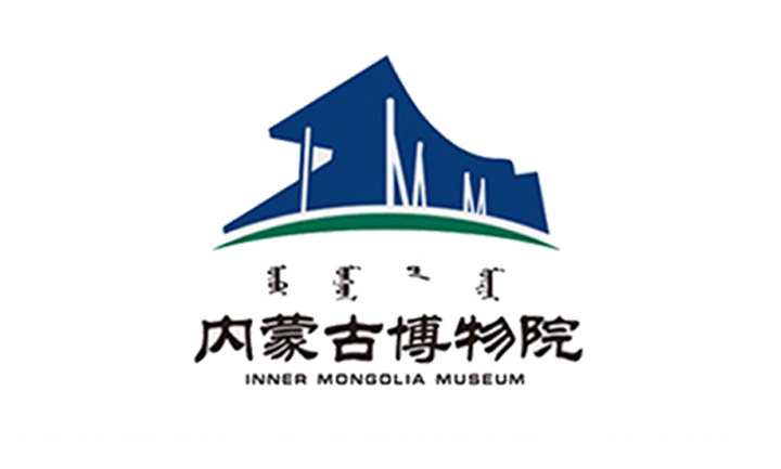 内蒙古博物院蓝色标志，建筑外形巧化奔马造型的草原文化博物馆LOGO设计