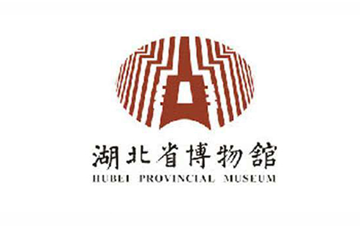 湖北省博物馆红色标志，化用曾侯乙编钟造型的博物馆品牌LOGO设计