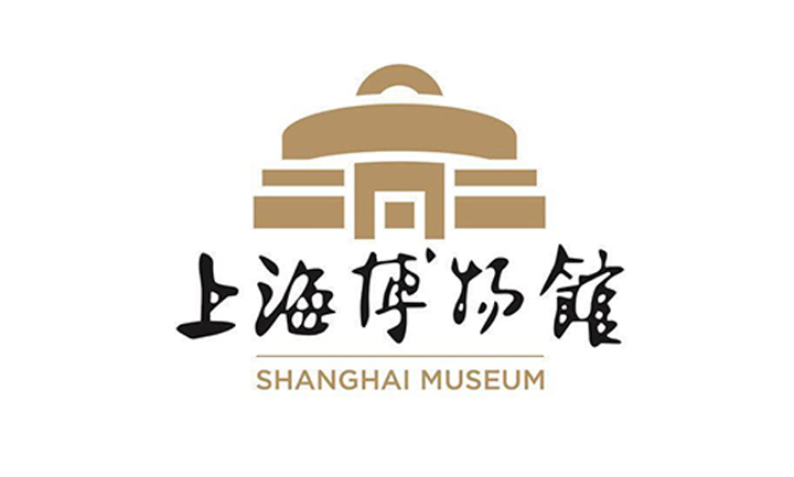 上海博物馆绿色标志，以青铜鼎造型构成的博物馆品牌LOGO设计