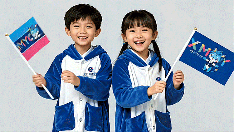 厦门英才学校英宝校庆旗帜与舞美服饰设计，爱创同心圆音乐剧让文化理念可触可感