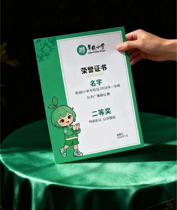 翠小V吉祥物文创产品设计，让学校文化从图案变成孩子日常陪伴的伙伴